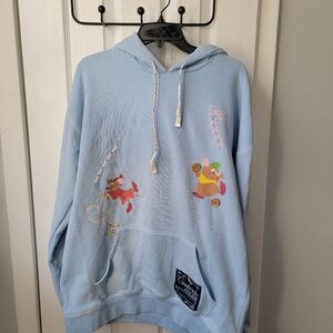 Disney Light Blue Hoodie with Cinderella Design